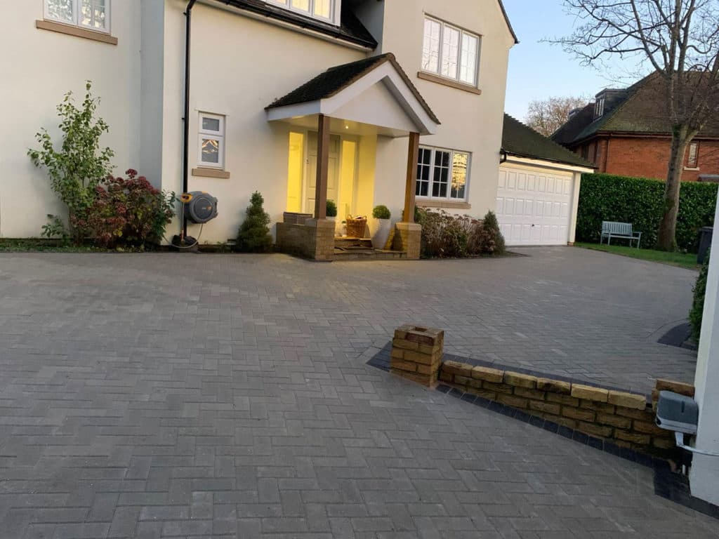 Block paving driveway in Surrey
